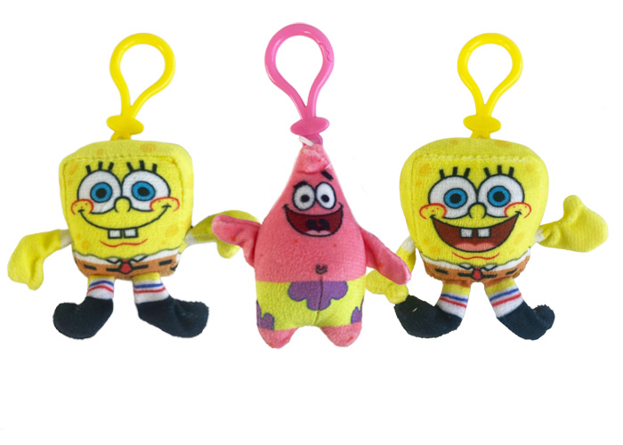 (Mis 0) SPONGEBOB – Spongebob & Patrick –  Micro Teenies – Portachiavi Peluche 10cm – 3ass…x288